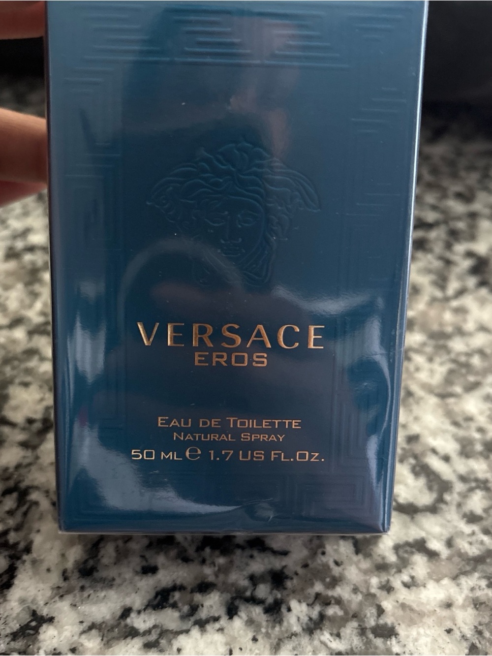 Versace Eros Men's Fragrance in Deep Blue Packaging